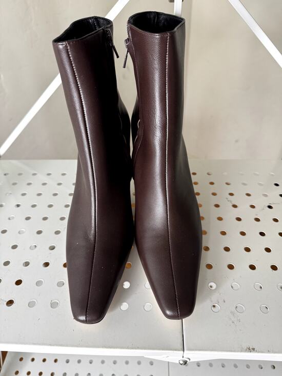 STAUD Shoes - New STAUD Wally leather ankle boots in Espresso brown 39 1/2